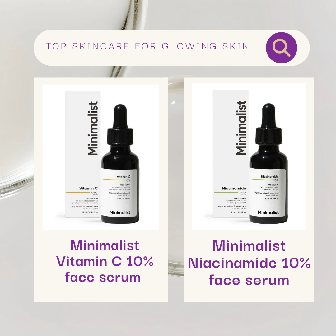 Minimalist Vitamin C 10% & Niacinamide 10% Face Serum Combo